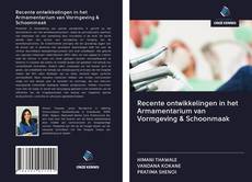 Buchcover von Recente ontwikkelingen in het Armamentarium van Vormgeving & Schoonmaak