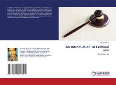 Copertina di An Introduction To Criminal Law