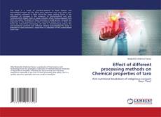 Copertina di Effect of different processing methods on Chemical properties of taro