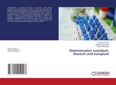 Copertina di Determination scandium, thorium and europium