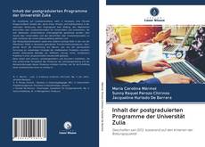 Inhalt der postgraduierten Programme der Universität Zulia kitap kapağı