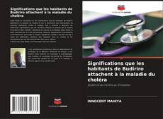 Capa do livro de Significations que les habitants de Budiriro attachent à la maladie du choléra 