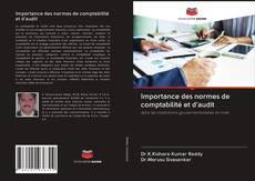 Buchcover von Importance des normes de comptabilité et d'audit