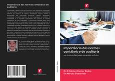 Buchcover von Importância das normas contábeis e de auditoria