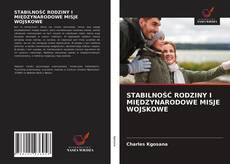 Copertina di STABILNOŚĆ RODZINY I MIĘDZYNARODOWE MISJE WOJSKOWE