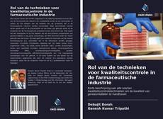 Обложка Rol van de technieken voor kwaliteitscontrole in de farmaceutische industrie