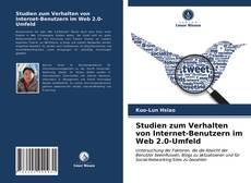 Copertina di Studien zum Verhalten von Internet-Benutzern im Web 2.0-Umfeld