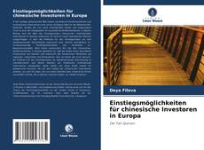 Capa do livro de Einstiegsmöglichkeiten für chinesische Investoren in Europa 