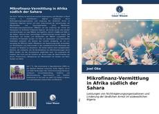 Mikrofinanz-Vermittlung in Afrika südlich der Sahara kitap kapağı