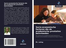 Couverture de Socio-economische factoren die de academische prestaties beïnvloeden