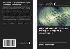 Portada del libro de Colocación en diccionarios de inglés bilingües y monolingües