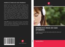 Buchcover von ANÚNCIO É MAIS DO QUE APARENTA
