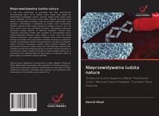 Portada del libro de Nieprzewidywalna ludzka natura
