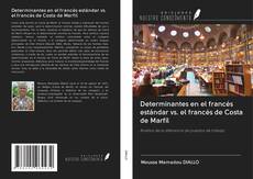 Capa do livro de Determinantes en el francés estándar vs. el francés de Costa de Marfil 