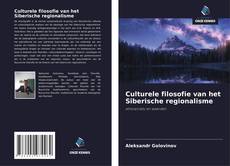 Portada del libro de Culturele filosofie van het Siberische regionalisme