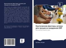 Bookcover of Критические факторы успеха для процесса внедрения ERP