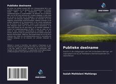Buchcover von Publieke deelname