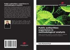 Buchcover von Public authorities: experience in methodological analysis