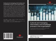 Portada del libro de Cultural and managing information and knowledge process in the organisation :