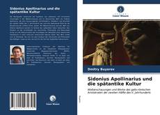 Sidonius Apollinarius und die spätantike Kultur kitap kapağı