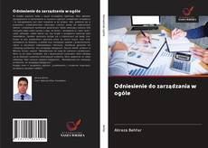 Odniesienie do zarządzania w ogóle kitap kapağı