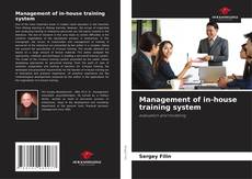 Capa do livro de Management of in-house training system 