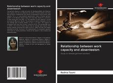 Copertina di Relationship between work capacity and absenteeism