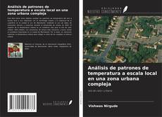 Buchcover von Análisis de patrones de temperatura a escala local en una zona urbana compleja