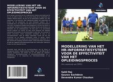 Buchcover von MODELLERING VAN HET HR-INFORMATIESYSTEEM VOOR DE EFFECTIVITEIT VAN HET OPLEIDINGSPROCES