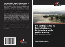 Copertina di Un confronto tra la formulazione e l'attuazione della politica idrica
