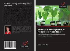 Edukacja ekologiczna w Republice Macedonii kitap kapağı