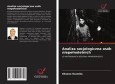 Couverture de Analiza socjologiczna osób niepełnoletnich