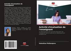 Buchcover von Activité d'évaluation de l'enseignant