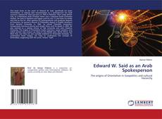 Copertina di Edward W. Said as an Arab Spokesperson