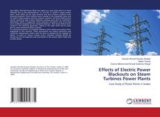 Buchcover von Effects of Electric Power Blackouts on Steam Turbines Power Plants