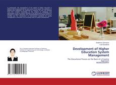 Copertina di Development of Higher Education System Management