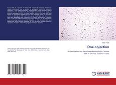 Buchcover von One objection