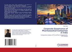 Buchcover von Corporate Governance of Pharmaceutical Companies in India