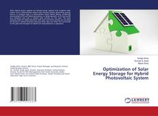 Buchcover von Optimization of Solar Energy Storage for Hybrid Photovoltaic System