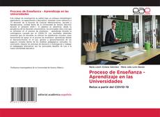 Capa do livro de Proceso de Enseñanza - Aprendizaje en las Universidades 