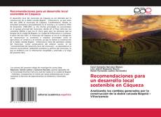 Couverture de Recomendaciones para un desarrollo local sostenible en Cáqueza