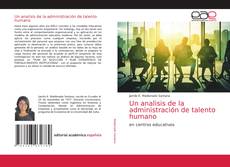 Un analisis de la administración de talento humano kitap kapağı