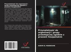Bookcover of Przynależność do organizacji i grupy przestępczej zgodnie z prawem hiszpańskim