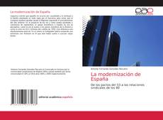 Portada del libro de La modernización de España