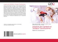 Impacto de Calidad en Terapia Transfusional kitap kapağı