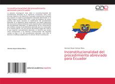 Обложка Inconstitucionalidad del procedimiento abreviado para Ecuador