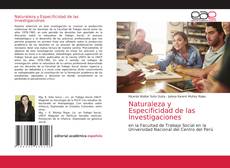 Capa do livro de Naturaleza y Especificidad de las Investigaciones 