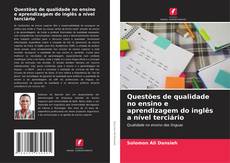 Capa do livro de Questões de qualidade no ensino e aprendizagem do inglês a nível terciário 