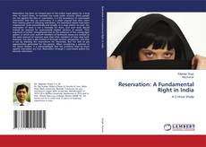 Copertina di Reservation: A Fundamental Right in India