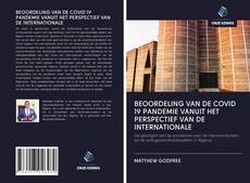 Copertina di BEOORDELING VAN DE COVID 19 PANDEMIE VANUIT HET PERSPECTIEF VAN DE INTERNATIONALE